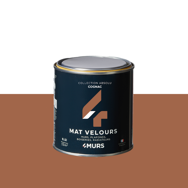Absolu Peinture Peinture cognac Mat 0,5 L