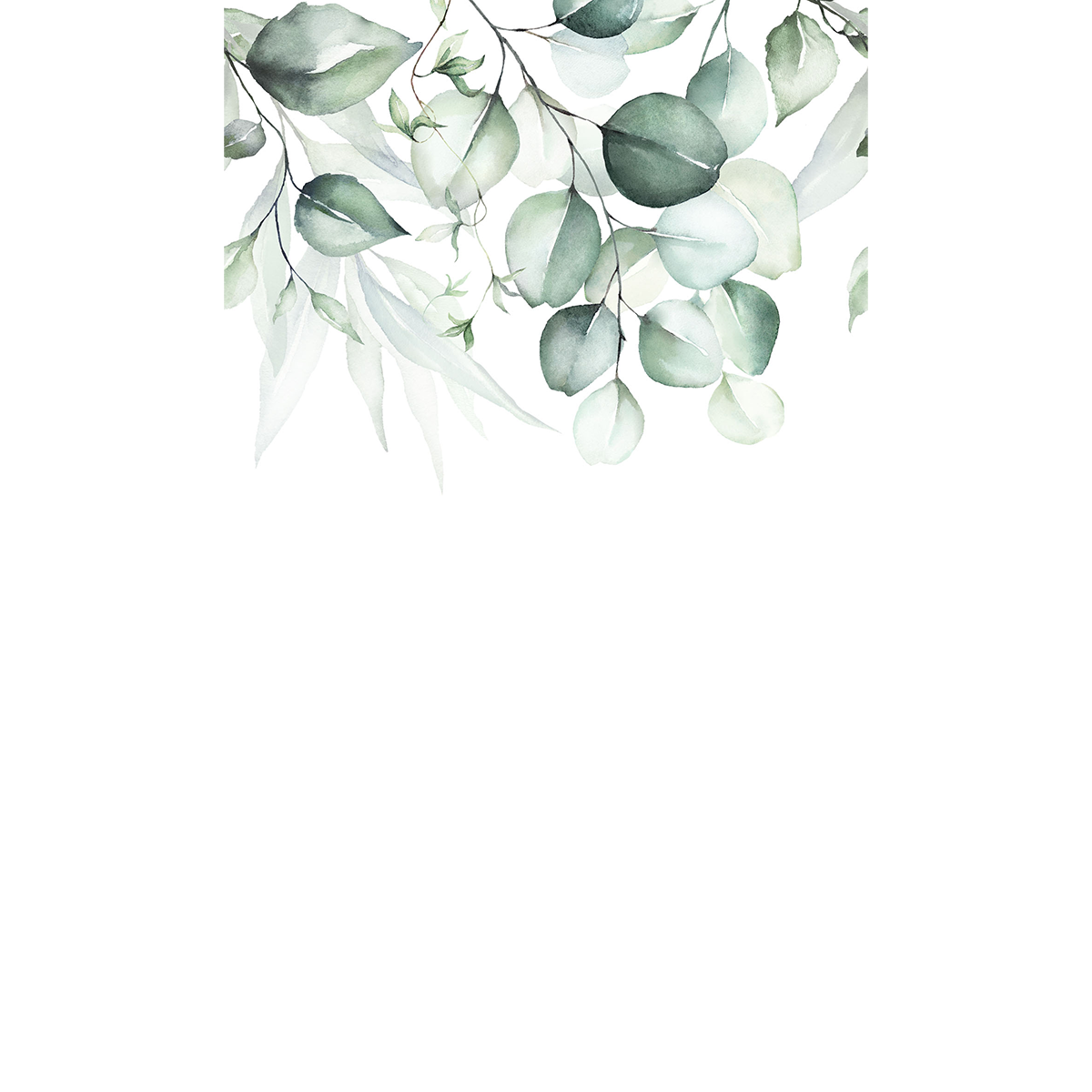 4MURS Papier peint panoramique L Eucalya Vert chlorophylle Satiné