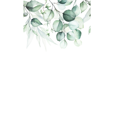 4MURS Papier peint panoramique L Eucalya Vert chlorophylle Satiné