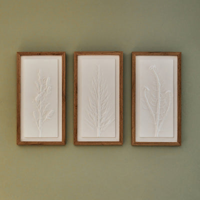 4MURS Tableau embelli Flora Blanc