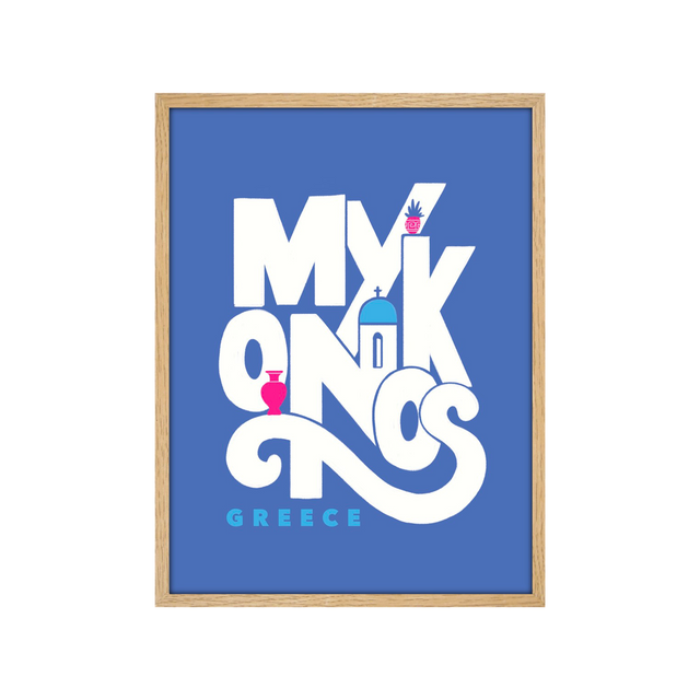 4MURS Image sous verre MYKONOS 30 x 45 cm