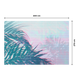 4MURS Papier peint panoramique XL Digital palms Multicolore Mat
