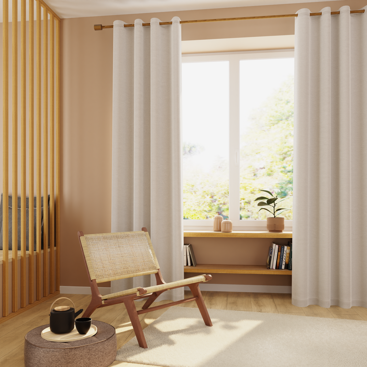 4MURS Rideau thermique Dickson Blanc cassé