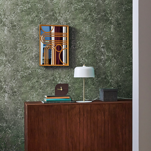 4MURS Papier peint intissé ÉSOPE coloris vert bouteille