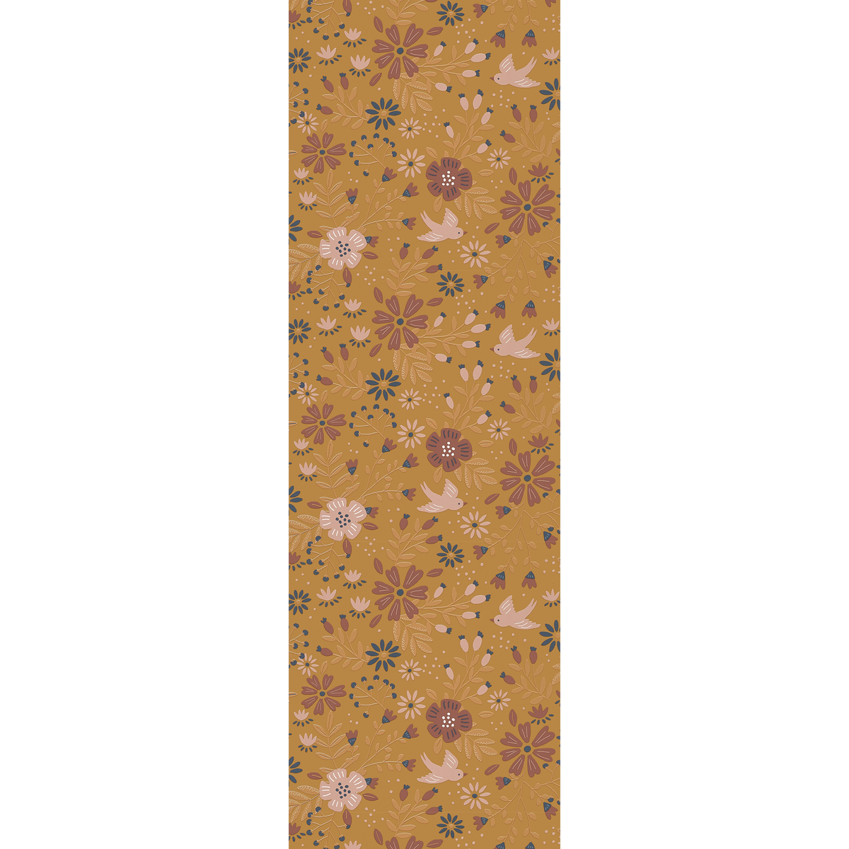 4MURS Papier peint intissé Giulia Ocre orangé