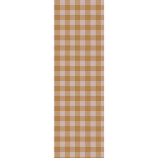 4MURS Papier peint intissé FLAVIE ocre orangé et rose