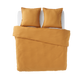 Parure de lit en coton lavé Zoha Caramel