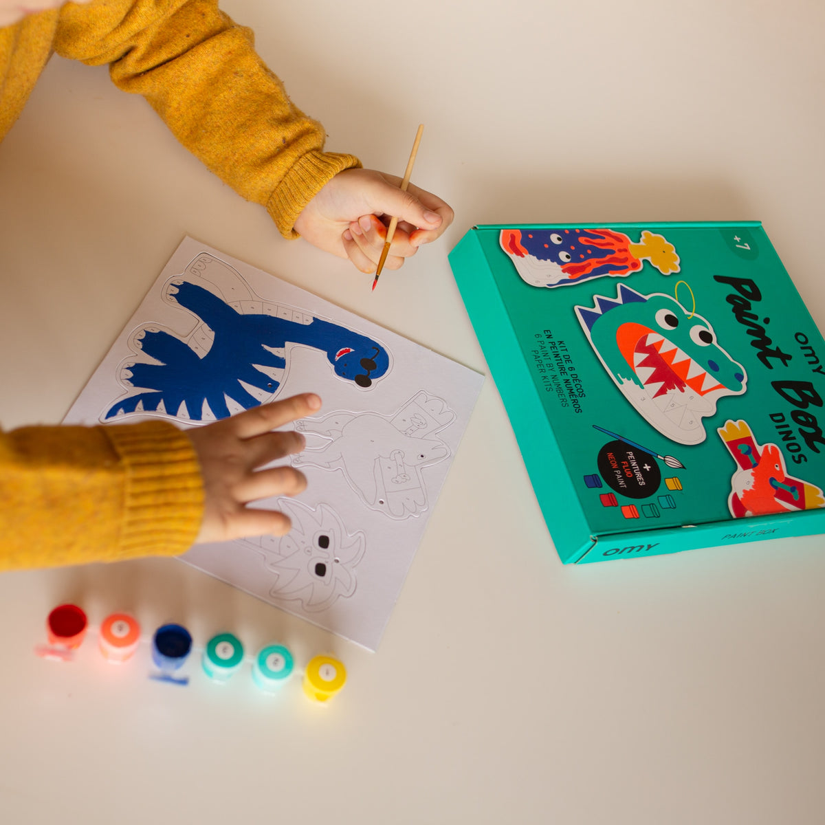 OMY Kit de peinture Dinos Vert