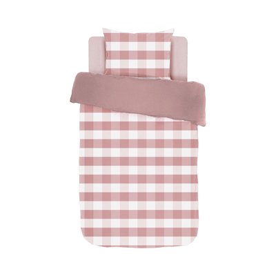 Parure de lit en coton lavé Emma Mauve