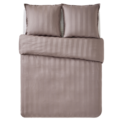 4MURS Parure de lit en satin de coton Bone Gris cendre