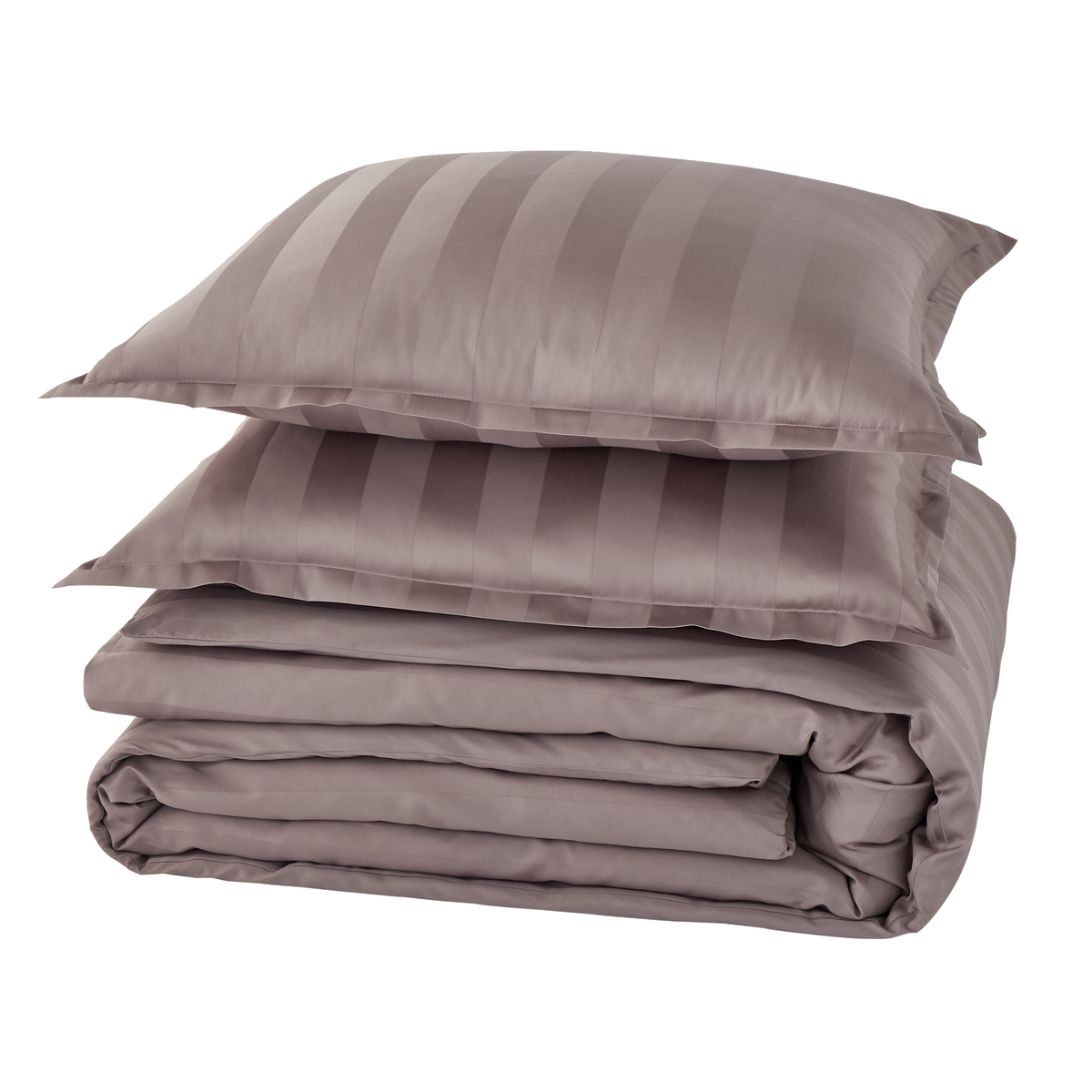 4MURS Parure de lit en satin de coton Bone Gris cendre