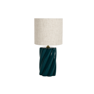 OSTARIA Lampe à poser Twist Bleu canard