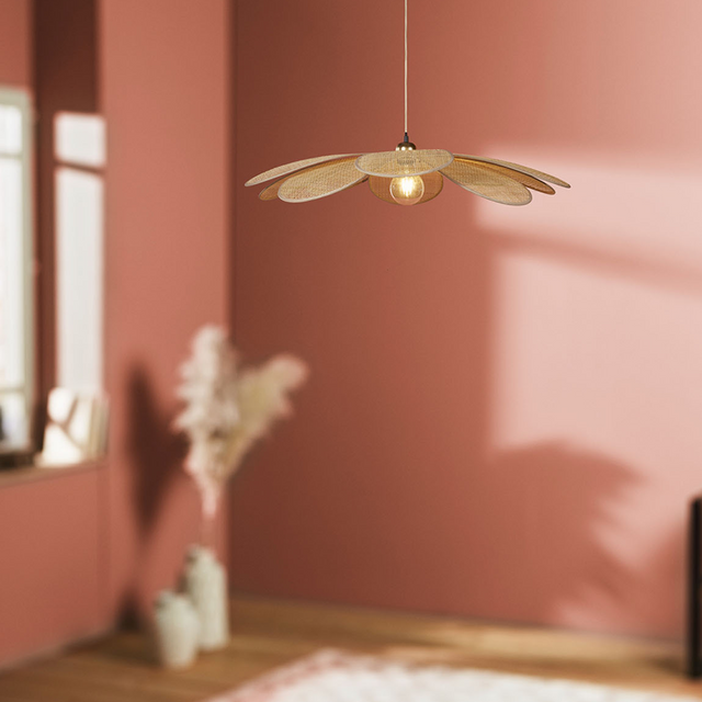 Ostaria Suspension MARGAUX bambou 10 x 60 cm diamètre 60 cm