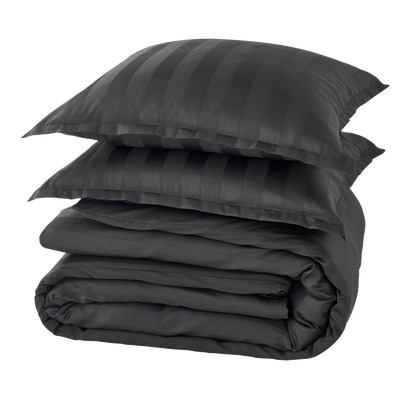 4MURS Parure de lit en satin de coton Bone Anthracite