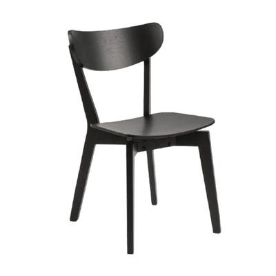 Chaise Roxby Noir 1 place