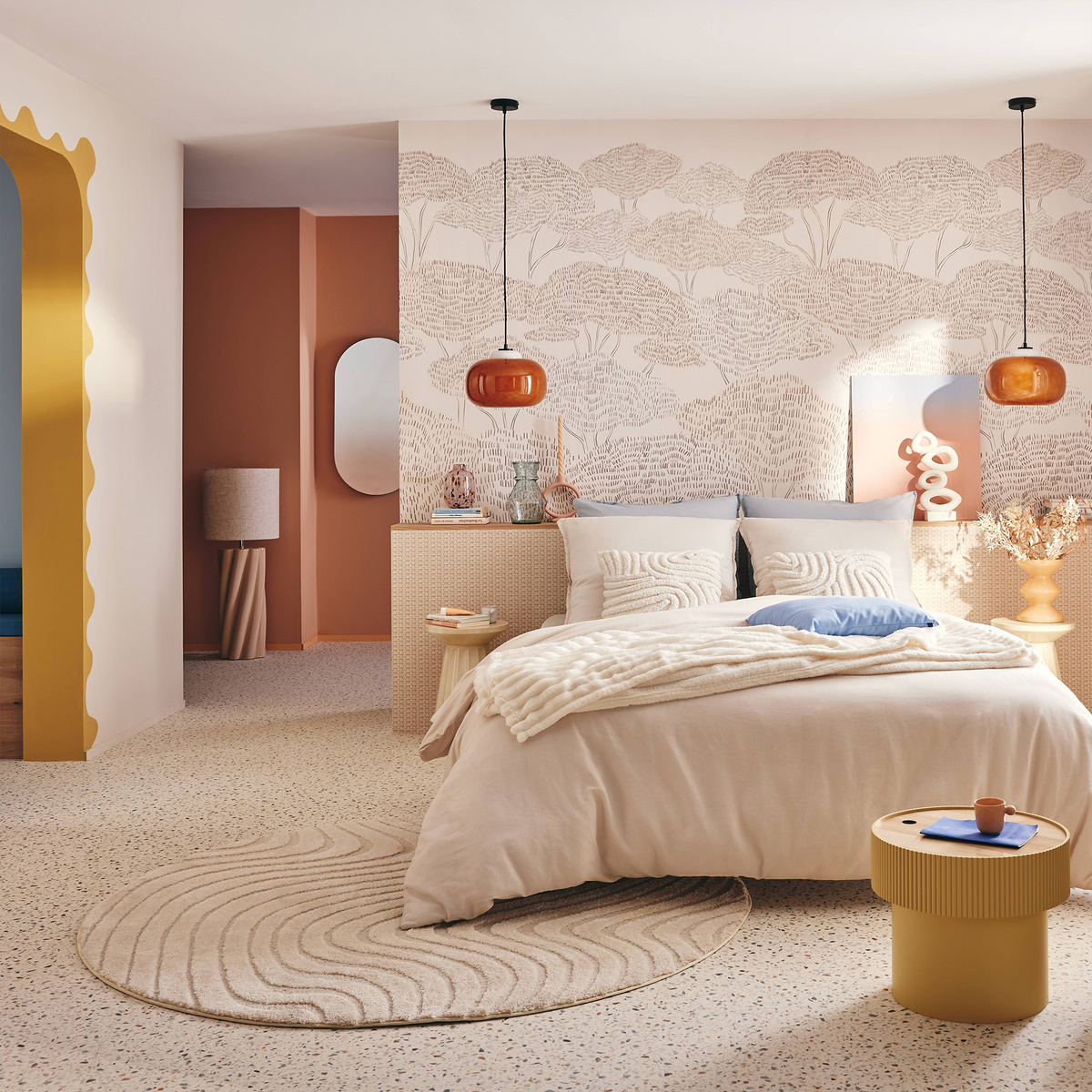 4MURS Papier peint intissé Myllan Beige