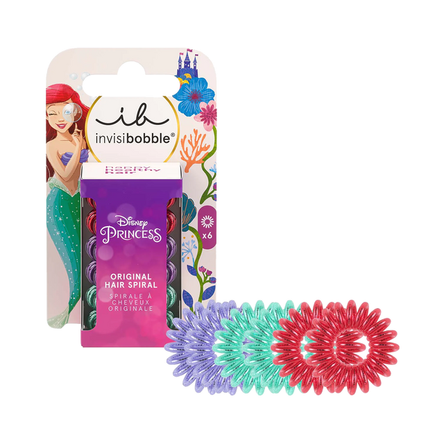 Invisibobble Élastiques ORIGINAL DISNEY ARIEL Vert, Bleu, Rouge