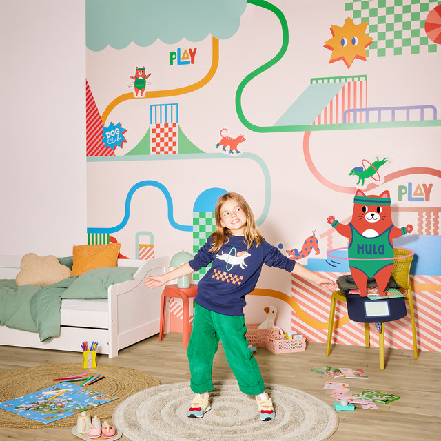 4MURS Sweat sans capuche CHACHIEN coloris bleu marine