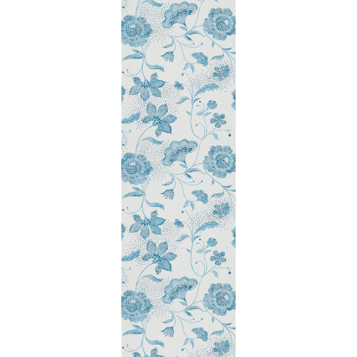 4MURS Papier peint intissé Ambroise Bleu acier