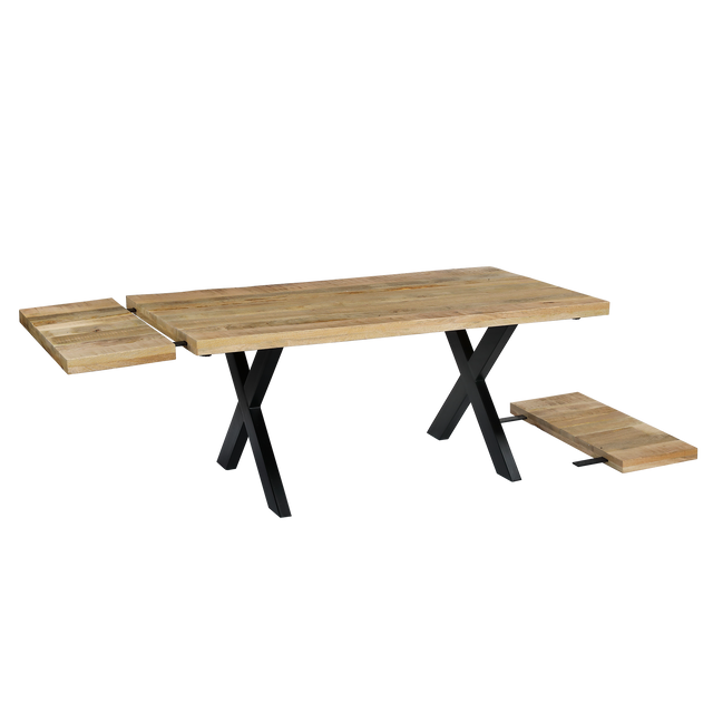 4MURS Table extensible KHAN coloris manguier 100 x 180 cm