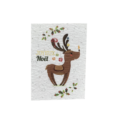 LES CARTES DE LULU Carte Joyeux noël Blanc