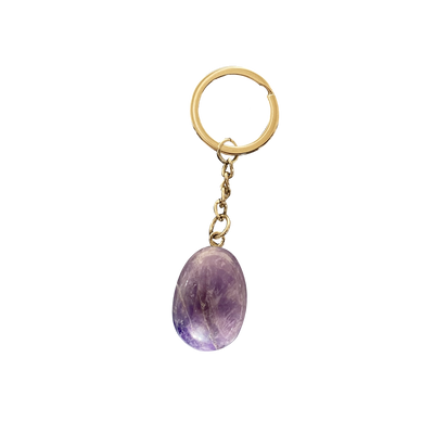 STONES CLUB Lithothérapie Porte clés amethyste Violet