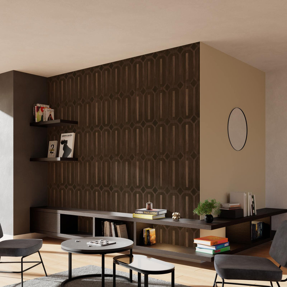 4MURS Papier peint intissé Octave Marron