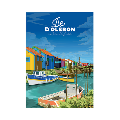 PRINTYMANIA Affiche Île d'oleron Multicolore