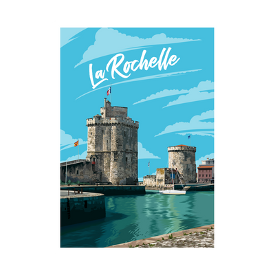 PRINTYMANIA Affiche La rochelle Multicolore