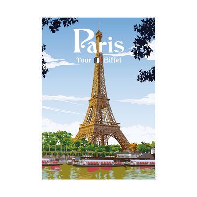 PRINTYMANIA Affiche Paris Multicolore