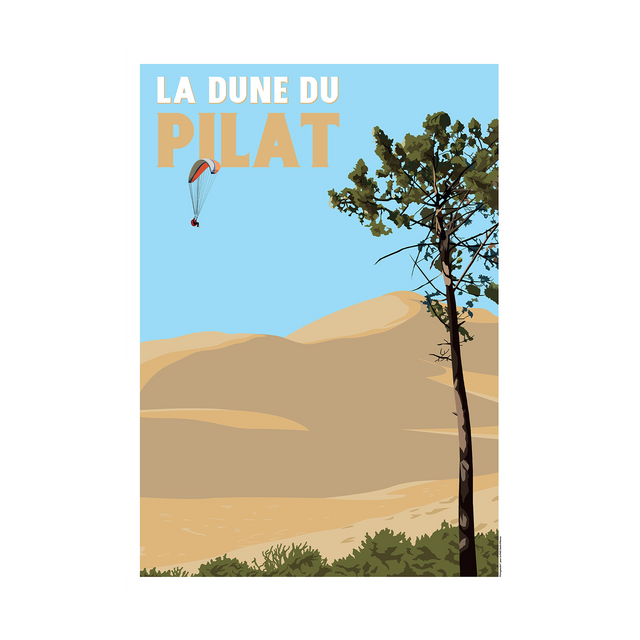 PRINTYMANIA Affiche DUNE DU PILAT 30 x 40 cm