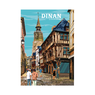 PRINTYMANIA Affiche Dinan Multicolore