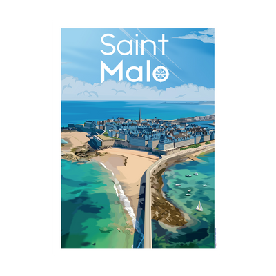 PRINTYMANIA Affiche Saint-malo Multicolore