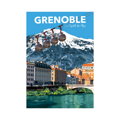 PRINTYMANIA Affiche Grenoble Multicolore