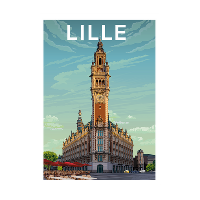 PRINTYMANIA Affiche Lille Multicolore