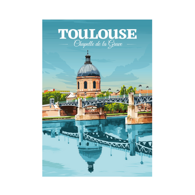 PRINTYMANIA Affiche Toulouse Multicolore