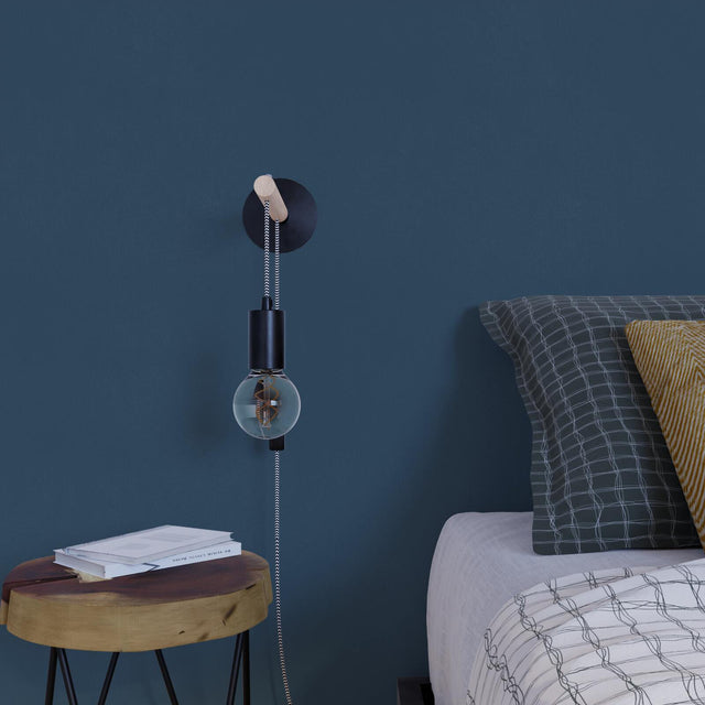 4MURS Papier peint intissé CLASSIC LINE coloris bleu acier