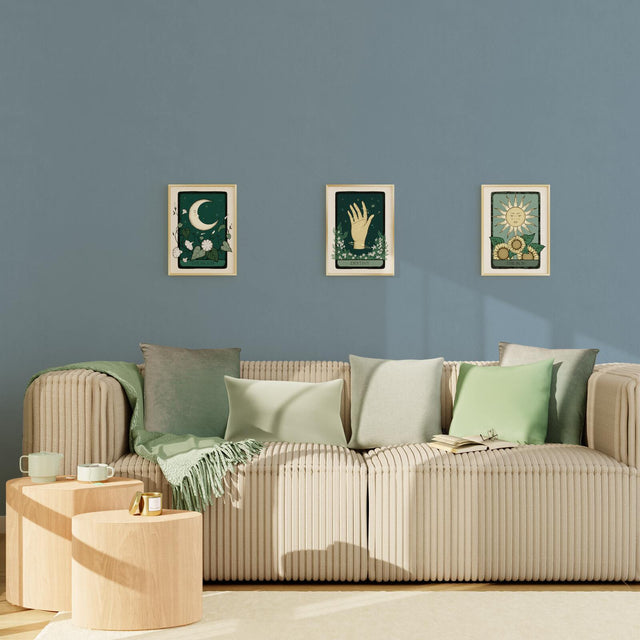 4MURS Papier peint intissé CLASSIC LINE coloris bleu fumé