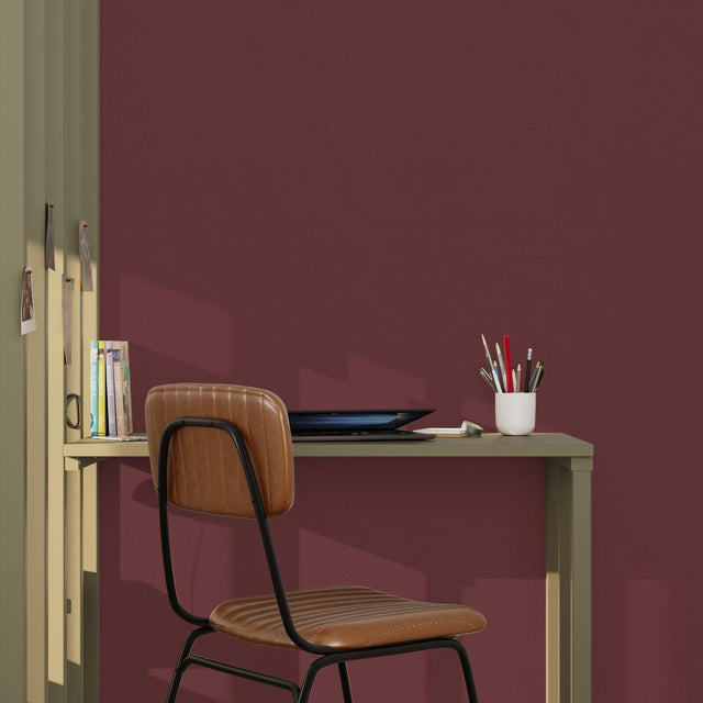 4MURS Papier peint intissé CLASSIC LINE rouge brique