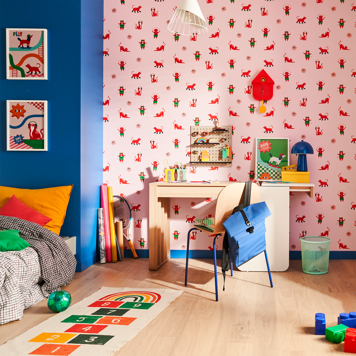 4MURS Papier peint intissé Caramel Rose poudré