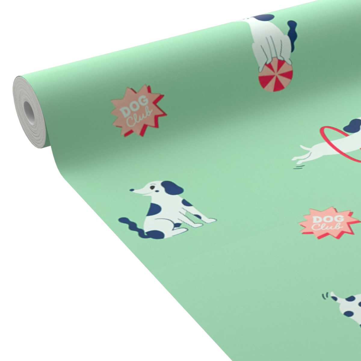 4MURS Papier peint intissé Casper Vert d'eau