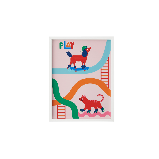 4MURS Image encadrée PLAY coloris multicolore