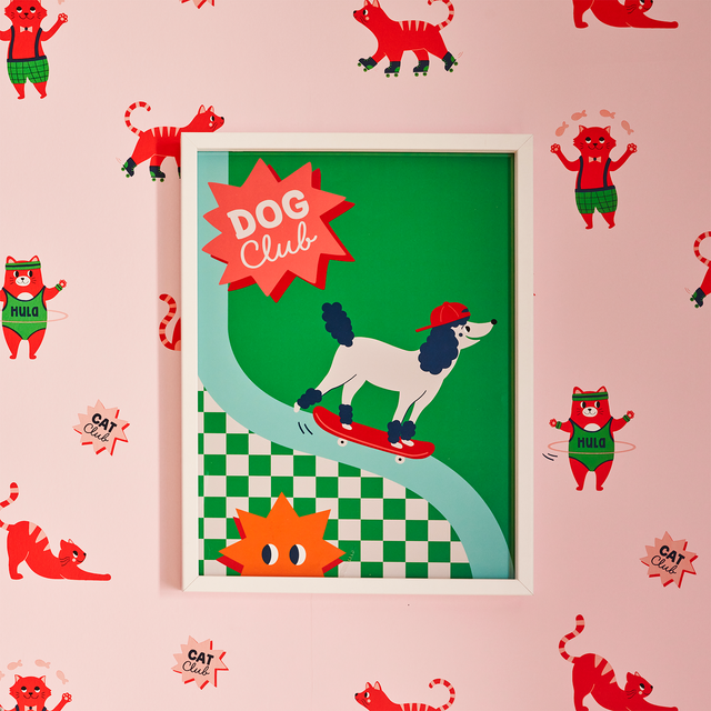 4MURS Image encadrée DOG CLUB coloris multicolore