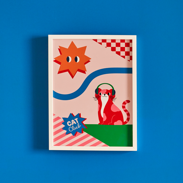 4MURS Image encadrée CAT CLUB 30 x 40 cm