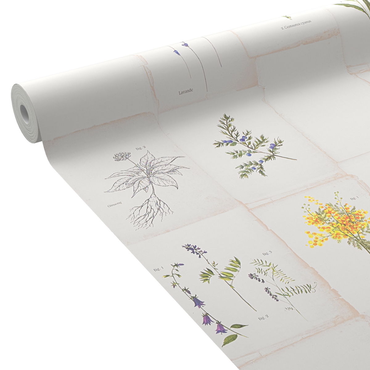 4MURS Papier peint intissé Garancia Multicolore