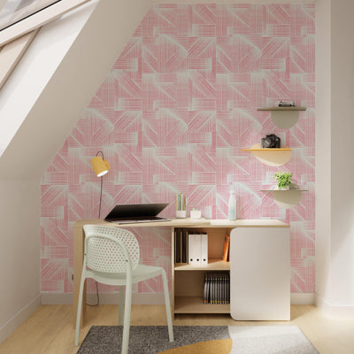 4MURS Papier peint intissé Alaric Corail Lisse