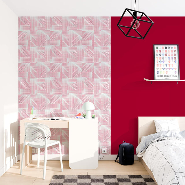 4MURS Papier peint intissé ALARIC coloris corail