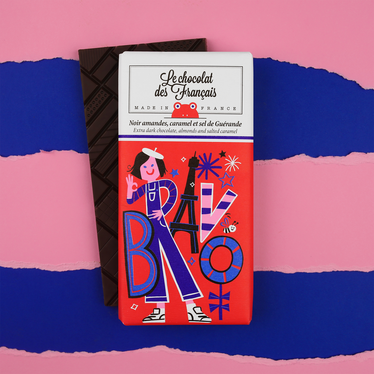 LE CHOCOLAT DES FRANÇAIS Chocolat Bravo 80G