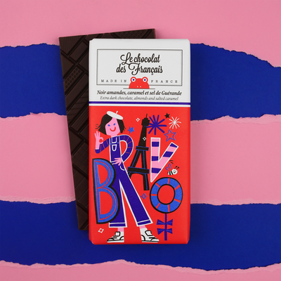 LE CHOCOLAT DES FRANÇAIS Chocolat Bravo 80G