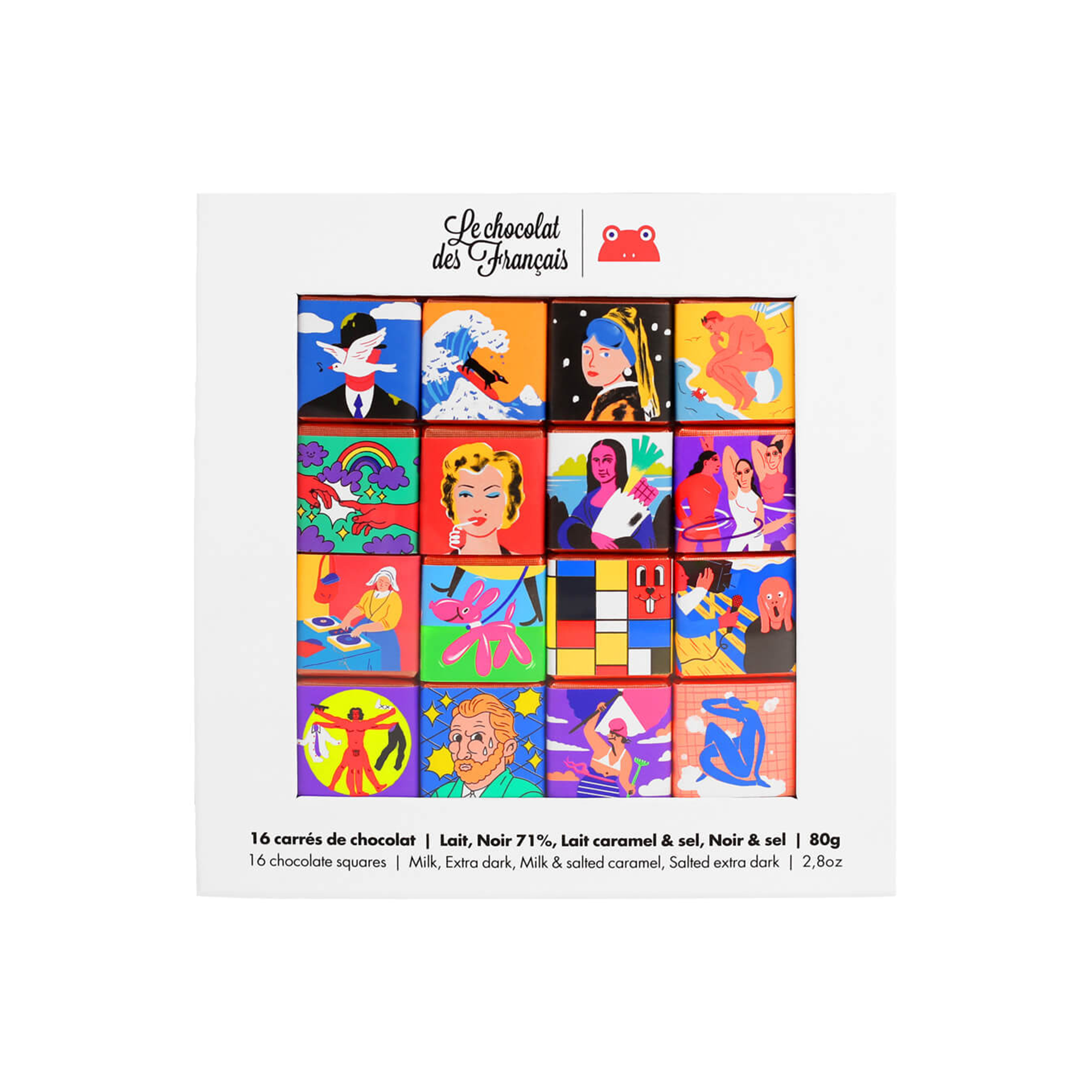 LE CHOCOLAT DES FRANÇAIS Coffret Chocolat art 80G